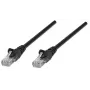 Intellinet kabel krosowy sieciowy, Cat5e, 1,5 m, czarny, CCA, U/UTP, PVC, RJ45, pozłacane styki, zabezpieczenie przed zaczepianiem, osłona, dożywotnia gwarancja