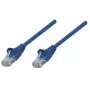 Intellinet kabel krosowy sieciowy, Cat5e, 1,5 m, niebieski, CCA, U/UTP, PVC, RJ45, pozłacane styki, bezzaczepowa osłona, z odciążką, dożywotnia gwarancja