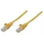 Kabel krosowy sieciowy Intellinet, Kat. 5e, 1,5 m, żółty, CCA, U/UTP, PVC, RJ45, pozłacane styki, bezzaczepowa osłona wtyku, objęty dożywotnią gwarancją