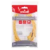 Kabel krosowy sieciowy Intellinet, Kat. 5e, 1,5 m, żółty, CCA, U/UTP, PVC, RJ45, pozłacane styki, bezzaczepowa osłona wtyku, objęty dożywotnią gwarancją