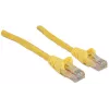Intellinet sieciowy Patch kabel, Cat6A, 7,5 m, Żółty, Miedź, S/FTP, LSOH / LSZH, PVC, RJ45, Złocone styki, Bezzaczepowa, Osłonięta, Dożywotnia gwarancja