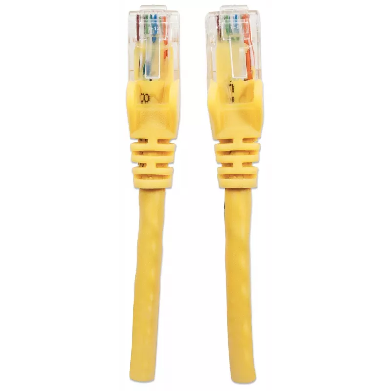 Intellinet sieciowy Patch kabel, Cat6A, 7,5 m, Żółty, Miedź, S/FTP, LSOH / LSZH, PVC, RJ45, Złocone styki, Bezzaczepowa, Osłonięta, Dożywotnia gwarancja