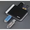 Hama 00054546 czytnik kart USB 3.2 Gen 1 (3.1 Gen 1) Typ-A/Typ-C Czarny, Srebrny