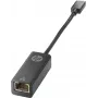 HP USB Type-C do RJ45 Adapter, USB Type-C, RJ-45, Czarny, Dom, 245 mm, 110 mm