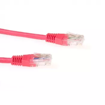 ACT Czerwony 2 metry LSZH U/UTP CAT6 kabel krosowy ze złączami RJ45