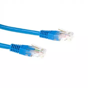 ACT niebieski 1 metr LSZH U/UTP CAT6 patch kabel z wtykami RJ45