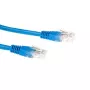 ACT niebieski 1 metr LSZH U/UTP CAT6 patch kabel z wtykami RJ45
