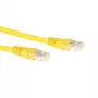 ACT Żółty 1 metr LSZH U/UTP CAT6 kabel krosowy ze złączami RJ45