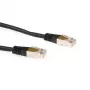 ACT Czarny 5-metrowy kabel krosowy LSZH SFTP CAT6 ze złączami RJ45