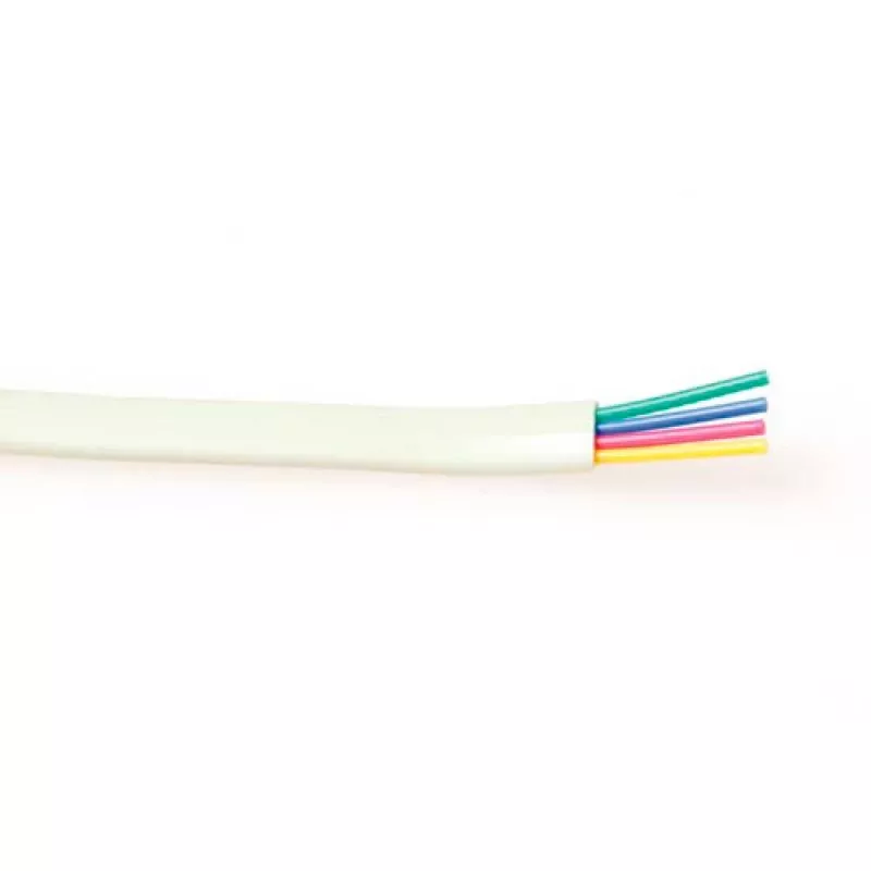 ACT Modułowy kabel płaski 4-żyłowy biały