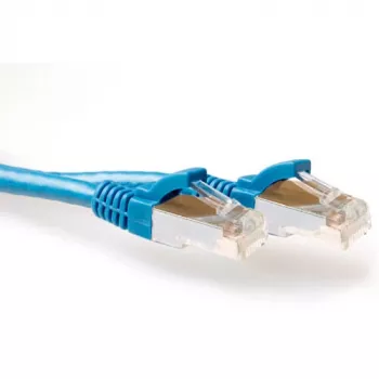 ACT niebieski kabel krosowy SFTP CAT6A 10 metrów, snagless, ze złączami RJ45