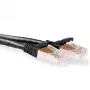 ACT Czarny 30-metrowy kabel krosowy SFTP CAT6A z bezproblemowymi wtyczkami RJ45