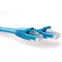 ACT niebieski kabel krosowy U/UTP CAT6A 0,25 m z bezzaczepową osłoną, złącza RJ45