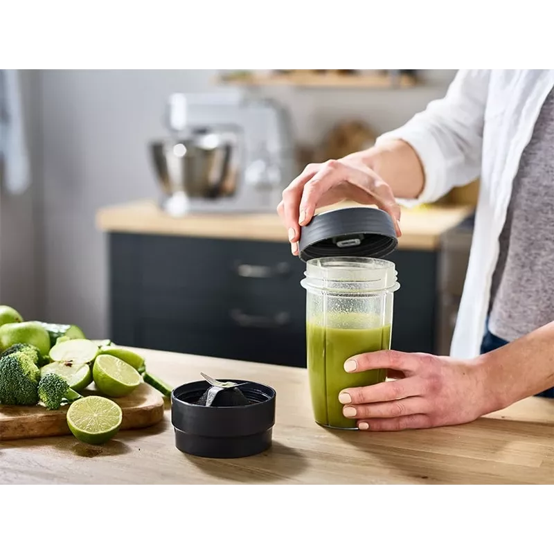 Kenwood KAH740PL Smoothie 2GO nasadka do blendera, 2 x 0,6 L, szara