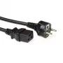 ACT Powercord złącze sieciowe CEE 7/7 męskie (proste) - C19 czarny 3 m