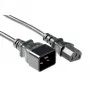 Kabel zasilający ACT Powercord C13 - C20 czarny 2 m