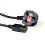 ACT Powercord wtyczka UK - C13 czarny 2,5 m