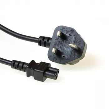 Kabel zasilający z wtyczką UK ACT Powercord C5 czarny 1,8 m