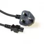 Kabel zasilający z wtyczką UK ACT Powercord C5 czarny 1,8 m