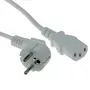 ACT Powercord kabel zasilający wtyczka CEE 7/7 męska (kątowa) - C13 biały 5 m