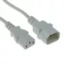 Kabel zasilający ACT Powercord C13 - C14 biały 1.2 m