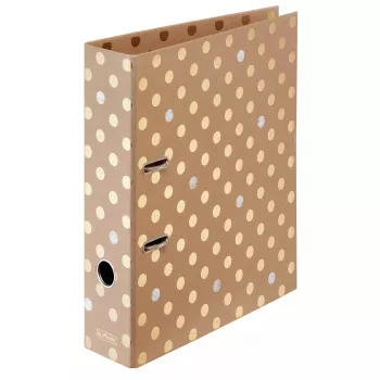 Ring binder A4 Herlitz Pure Glam Gold srebrny