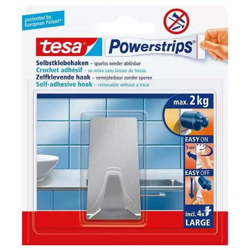 Wieszak na ręczniki TESA 58266-00000 Stal nierdzewna Wewnętrzny