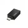 Hama 00200307 przejściówka Micro-USB na USB Type-A czarna