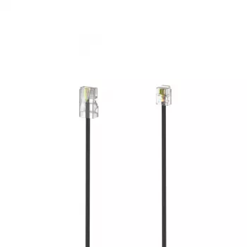 Hama 00201141 kabel telefoniczny 3 m Czarny