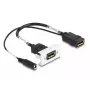 DeLOCK Easy 45 moduł DisplayPort 4K 60 Hz z podawaniem DC 2,1 x 5,5 mm