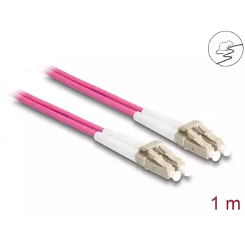 DeLOCK Kabel światłowodowy LC Duplex do LC Duplex OM4 1 m