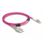 DeLOCK kabel światłowodowy LC Duplex na SC Duplex OM4 3m
