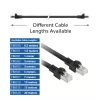 ACT czarny 0,5 m elastyczny patchcord przemysłowy S/FTP CAT7 PUR z łączami RJ45, bez zaczepów (zgodny z CAT6A)
