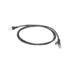 ACT Czarny 10-metrowy kabel krosowy LSZH U/FTP CAT6A slimline do centrów danych z wtykami RJ45 bez zaczepów