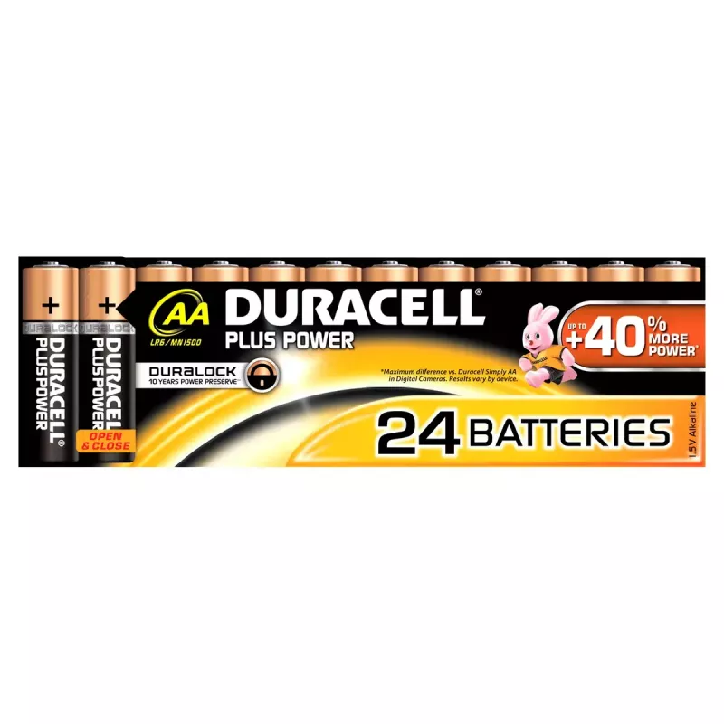 Bateria jednorazowa Duracell Plus Power AA Alkaliczna niezawodna wydajność