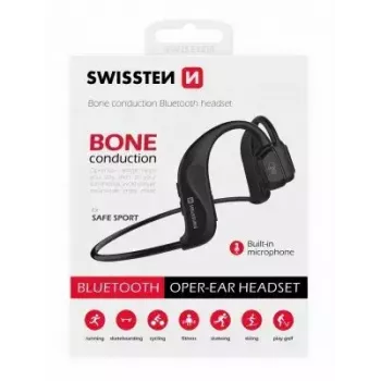 Słuchawka Swissten Bone Conduction Bluetooth V5.0 Czarny