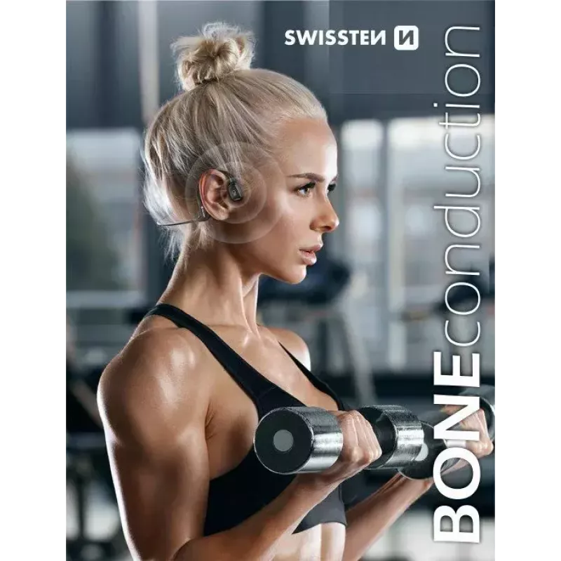 Słuchawka Swissten Bone Conduction Bluetooth V5.0 Czarny