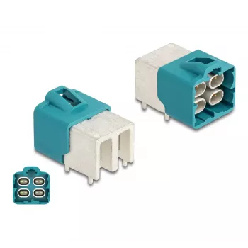 DeLOCK HDMTD quad plug kątowy for PCB