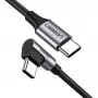 Kabel USB Ugreen 50123 USB 2.0 1 m USB C Czarny, Srebrny