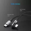 Kabel USB Ugreen 50123 USB 2.0 1 m USB C Czarny, Srebrny