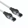 ACT Szary 3 metry S/FTP CAT6A IDC 4PPoE / PoE++ 100W LSZH kabel krosowy z wtykami RJ45