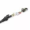 ACT Czarny 2 metry S/FTP CAT6A IDC 4PPoE / PoE++ 100W LSZH kabel krosowy snagless ze złączami RJ45