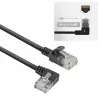 ACT Czarny 3 metry U/UTP CAT6A LSZH Slimline patch kabel z RJ45 DC1903