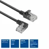 ACT Czarny 3 metry U/UTP CAT6A LSZH Slimline patch kabel z RJ45 DC1903