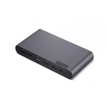 Lenovo USB-C Universal Business Dock (40B30090IT) przewodowa stacja dokująca 2× USB 3.2 Gen 2 Type-C szara 90 W 4K@60 Hz