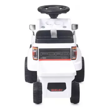 Samochodzik do jazdy Jamara Shelby Ford F-150 Raptor — zasilany bateriami, 1 miejsce, 4 koła, czarno-biały