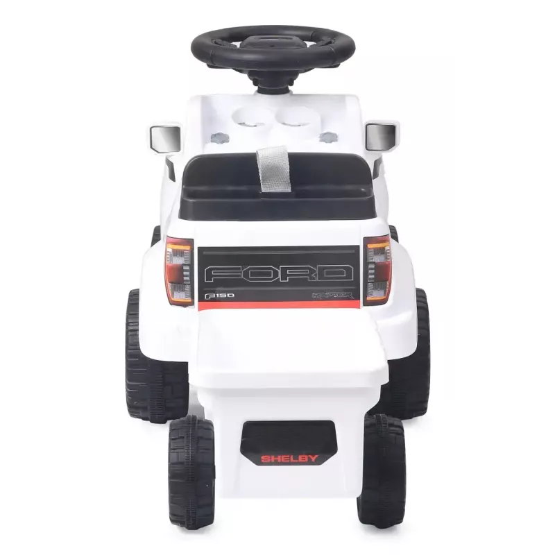 Samochodzik do jazdy Jamara Shelby Ford F-150 Raptor — zasilany bateriami, 1 miejsce, 4 koła, czarno-biały