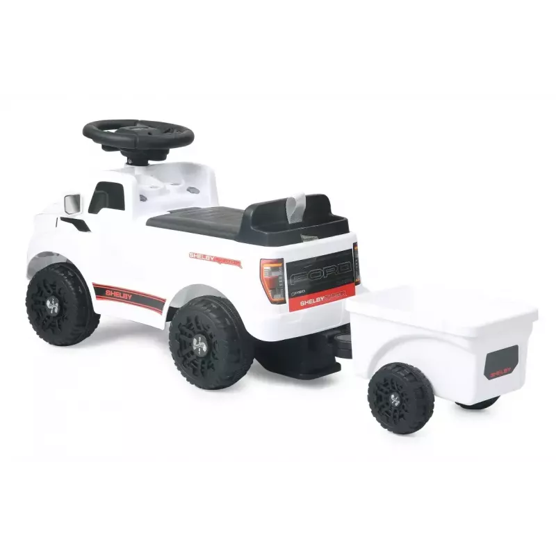Samochodzik do jazdy Jamara Shelby Ford F-150 Raptor — zasilany bateriami, 1 miejsce, 4 koła, czarno-biały