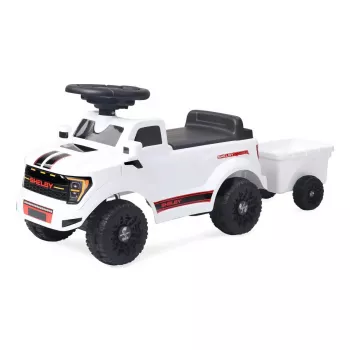 Samochodzik do jazdy Jamara Shelby Ford F-150 Raptor — zasilany bateriami, 1 miejsce, 4 koła, czarno-biały
