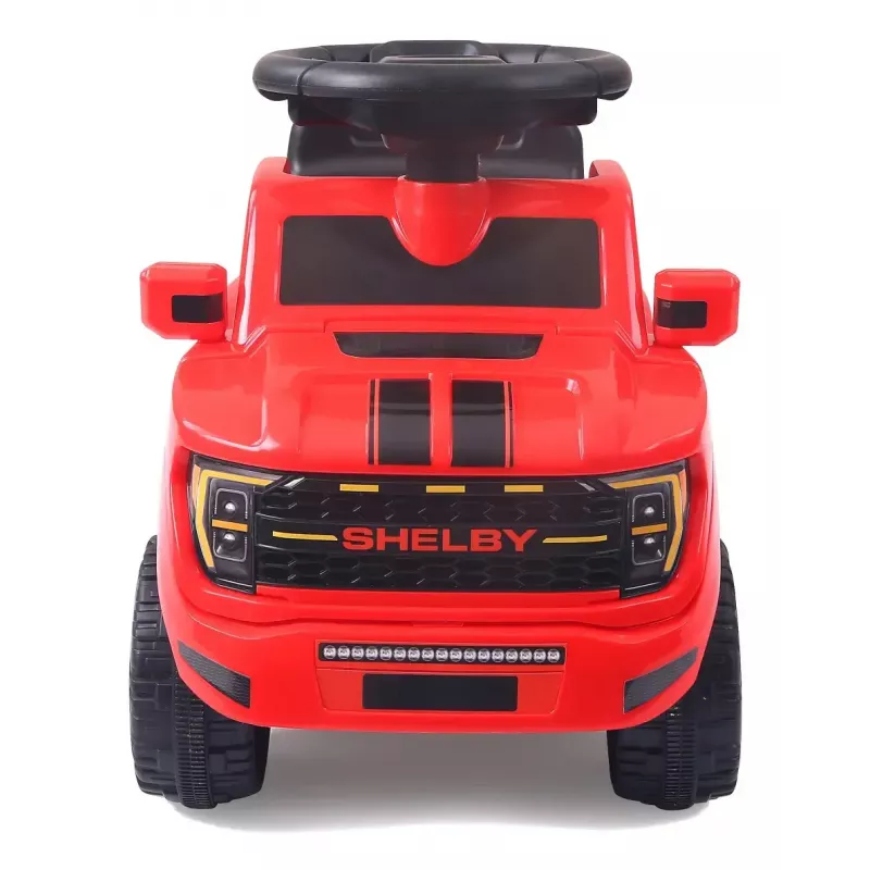 Samochód na akumulator Jamara Shelby Ford F-150 Raptor — zasilany bateriami, 1 miejsce, 4 koła, czarny/czerwony